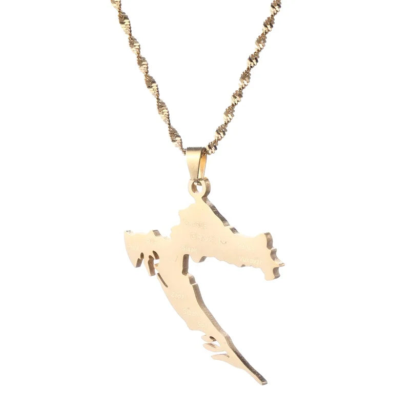 Umriss Kroatien Kette