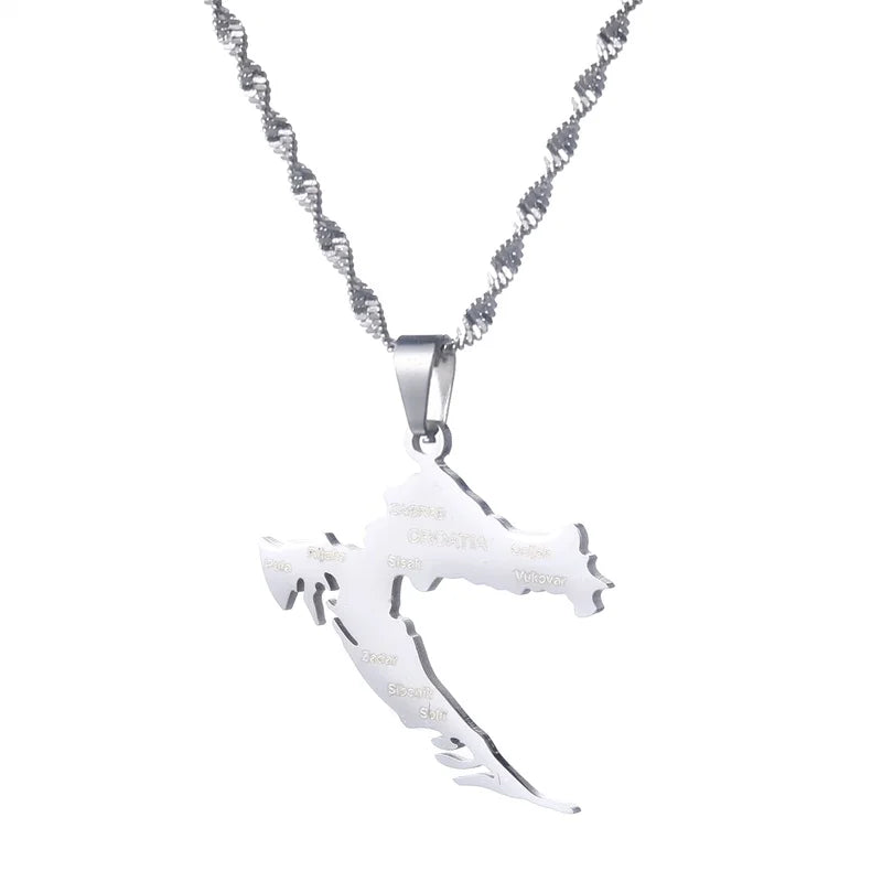 Umriss Kroatien Kette